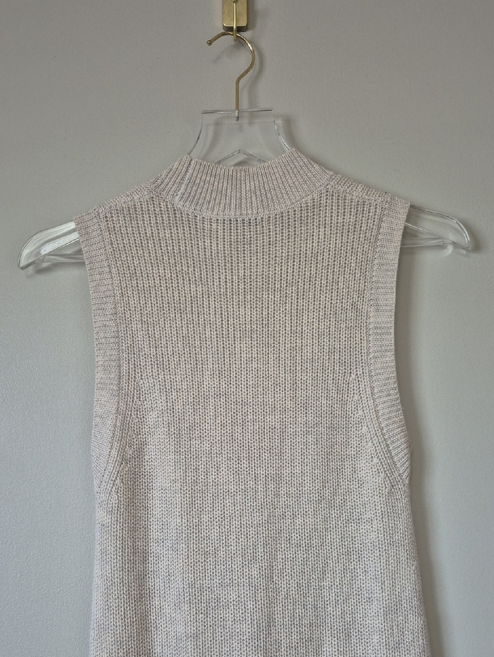 Arizia Babaton Aesthetica Dress Merino Wool Midi Dress, S Cream Minimalist - Picture 7 of 11